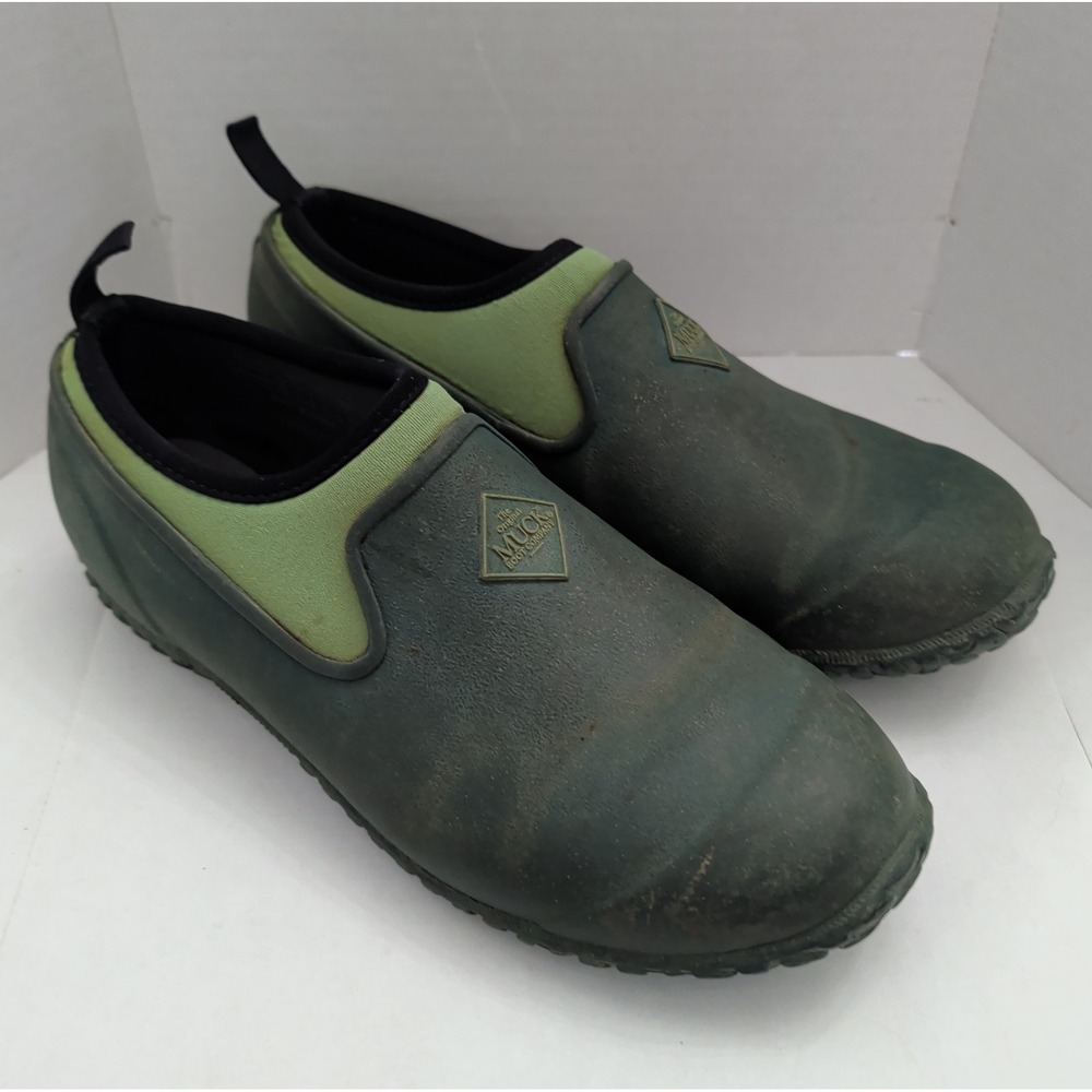 Muck Boot Muckster 2 Low Rubber Garden Shoes Green Neoprene Womens 7 EU 38 Barn